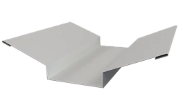 Планка ендовы верхняя 76x76x2000 мм, 9003 сигнальный белый глянцевый