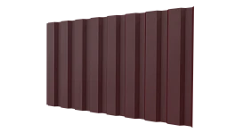 Профнастил С20A 1150/1100x0,45 мм, 3005 винно-красный матовый