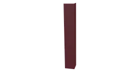 Планка угла наружного 30x30x2000 мм, 3005 винно-красный матовый