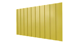 Профнастил С8 1200/1150x0,5 мм, 1018 цинково-желтый глянцевый