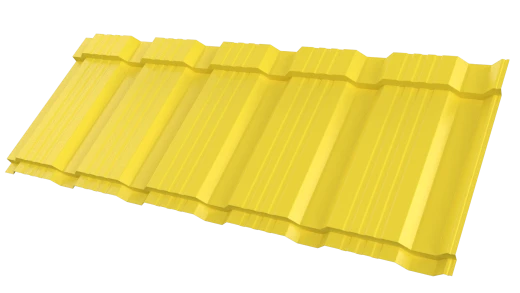 Профиль Пегас 1195/1130x0,45 мм, 1018 цинково-жёлтый глянцевый