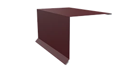 Планка торцевая 120x95x2000 мм, 3005 винно-красный матовый