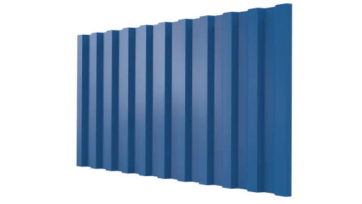 Профнастил С21 1051/1000x0,65 мм, 5015 небесно-синий глянцевый